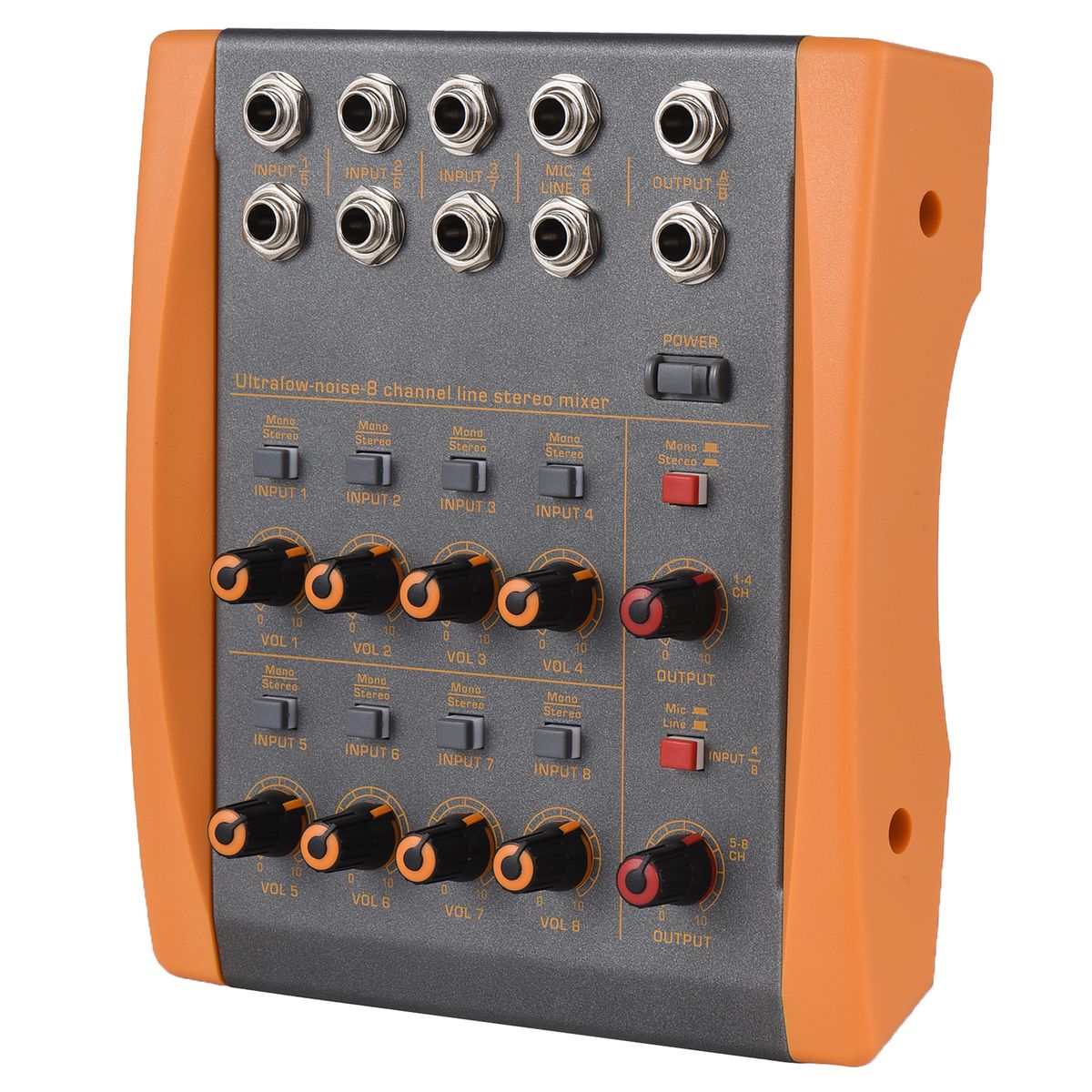 8-Channel Mixing Console Ultra Low Noise 8 Channels Line