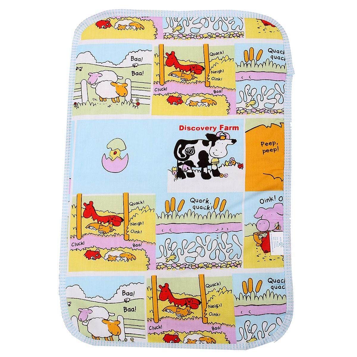Fashion Cartoon Aborsbent Baby EVA Waterproof Urine Mat Changing Pad Chili Red