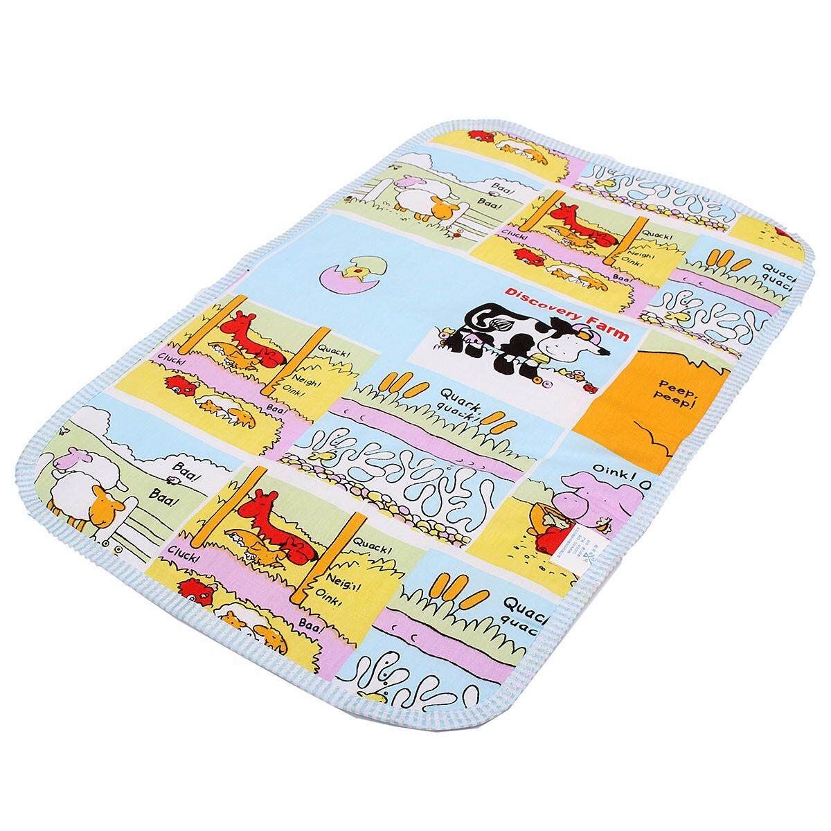 Fashion Cartoon Aborsbent Baby EVA Waterproof Urine Mat Changing Pad Chili Red