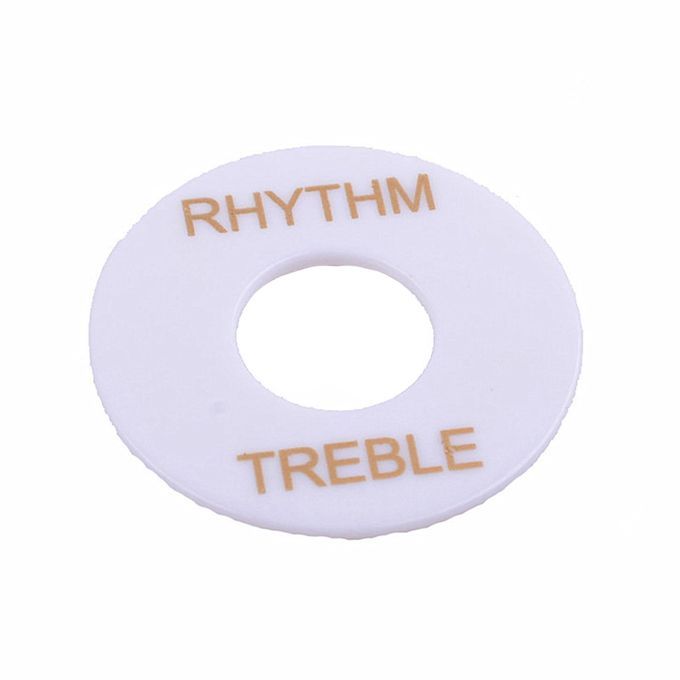 5x Guitar Toggle Switch Washer Plate Rhythm Treble Ring For Les White