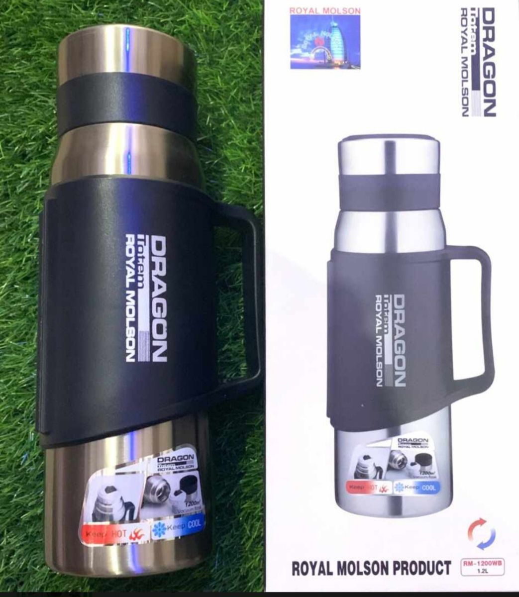 STAINLESS STEEL HOT/COLD WATER FLASK- 1.2l