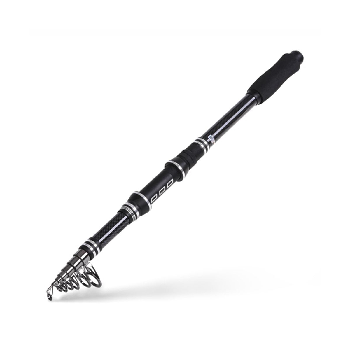 CAPACI Carp Fishing Rod Feeder Hard Carbon Fiber Telescopic Rod Black