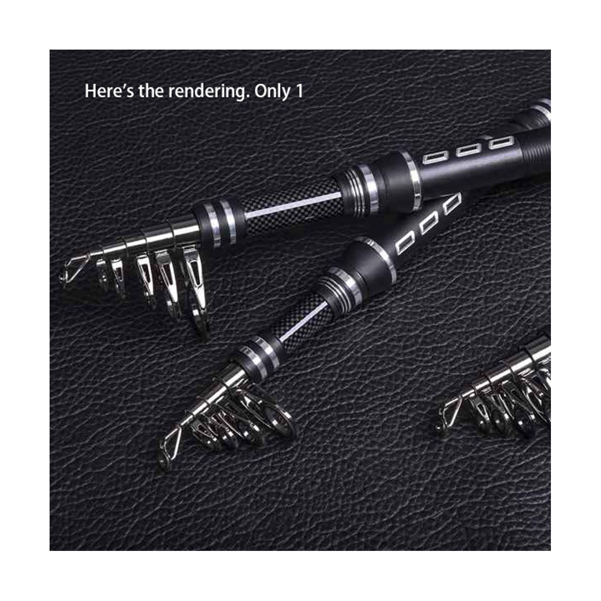 CAPACI Carp Fishing Rod Feeder Hard Carbon Fiber Telescopic Rod Black