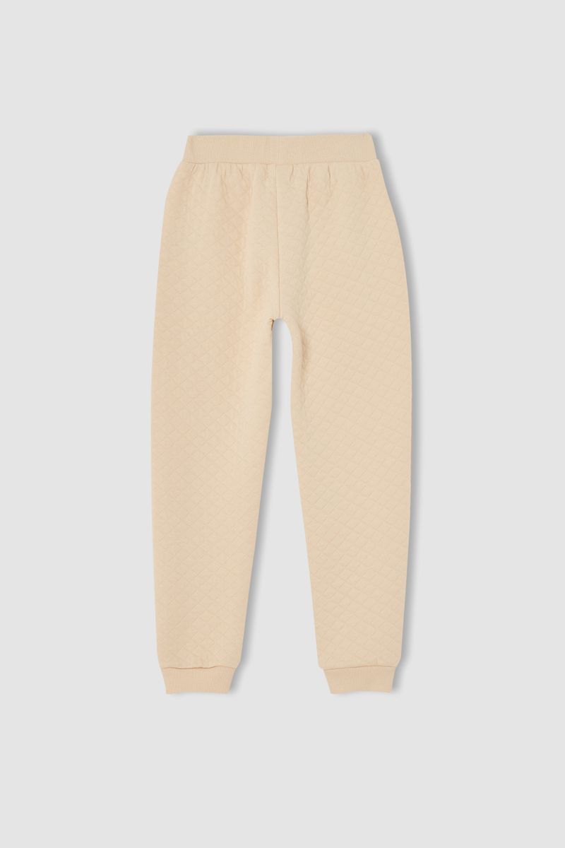 Girl Relax Fit Sports Wear Trousers - Ecru
