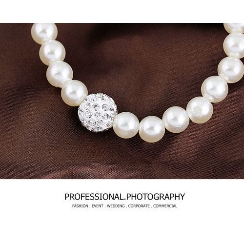 Freshwater  Pearl Crystal Butterfly Women's Fashion Necklace Suit