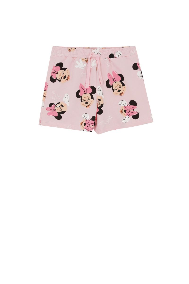 Girl - Short Knitted Bottom Short - Pink