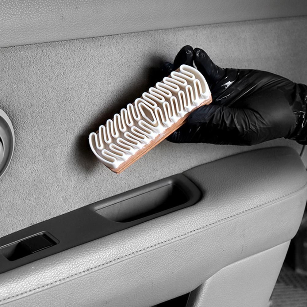 Portable Car Interior Parts Cleaning Brush Suede Deerskin Suede Leather Matte Leather Detail Cleaning Brush Seats Cleaing Bursh