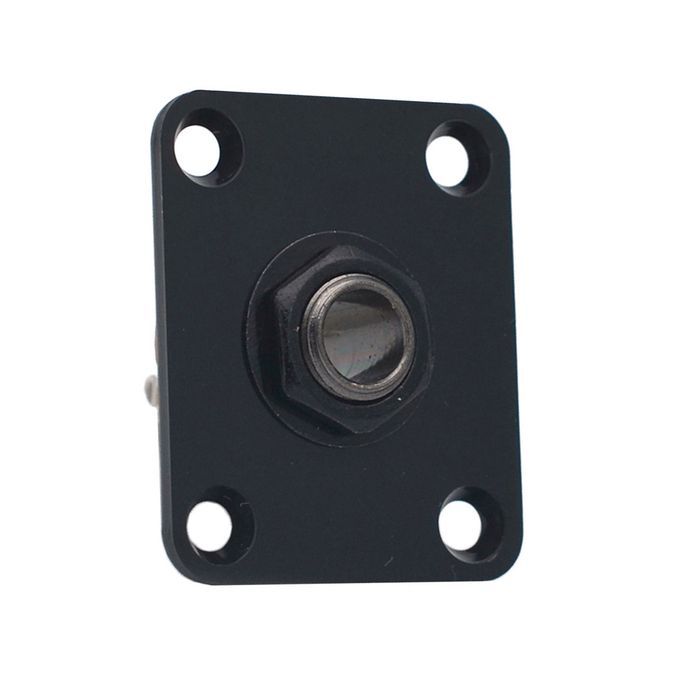 Square Electric Guitar Output Jack Socket Plate For LP Guitar Black