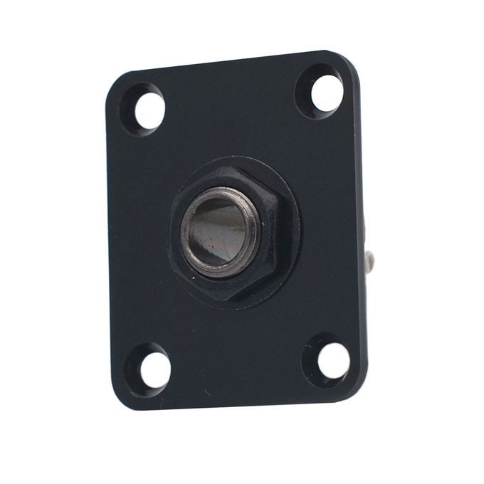 Square Electric Guitar Output Jack Socket Plate For LP Guitar Black