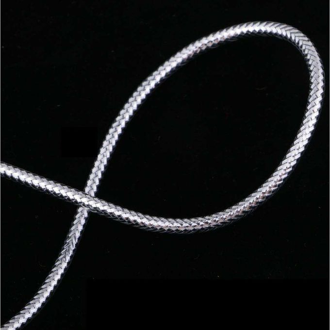 2pcs Holographic Elastic Mylar Cord Flash Fly Tying Material Silver