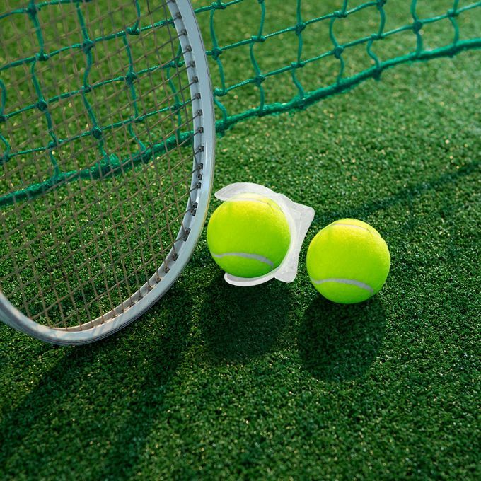 1Pc Transparent Tennis Ball Clip Plastic Tennis Training