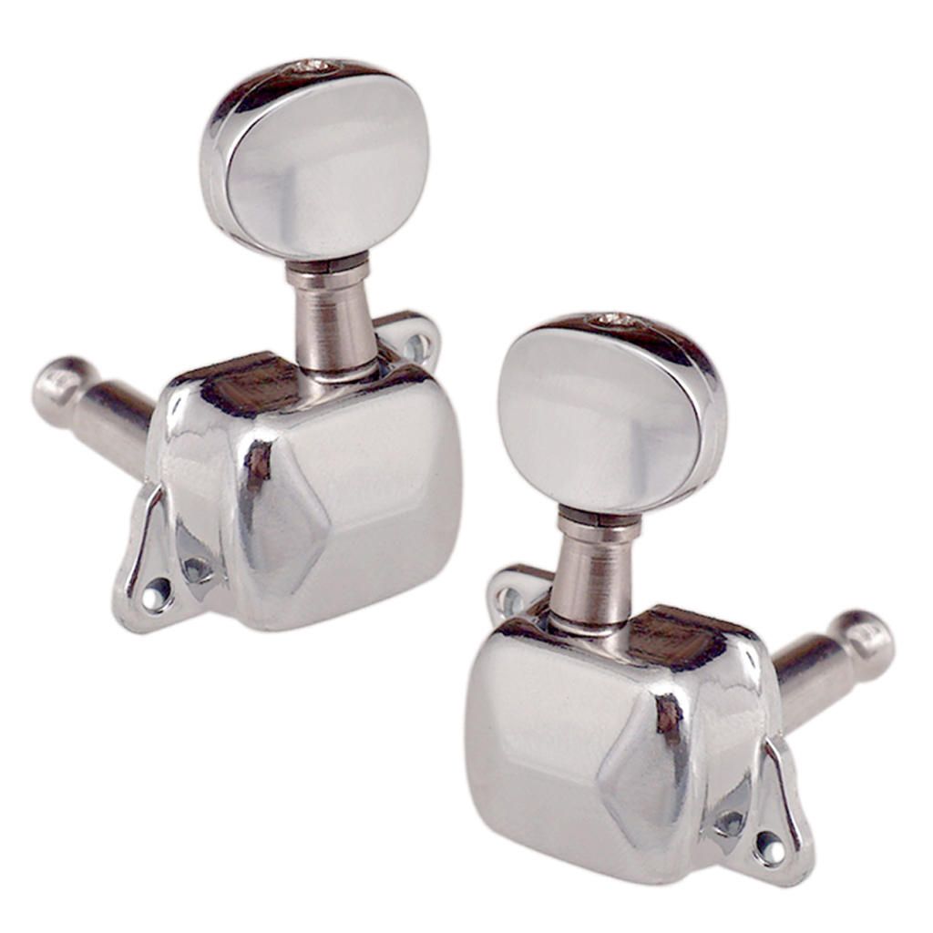6pcs Silver 3L3R Semiclosed Guitar Tuning Pegs For Guitar Parts