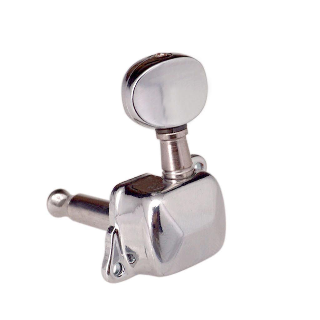 6pcs Silver 3L3R Semiclosed Guitar Tuning Pegs For Guitar Parts