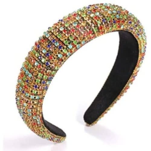 Rhinestone Padded Hair Bands -Set Of 3