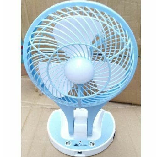Rechargeable Table Top Mini Fan With Led Light