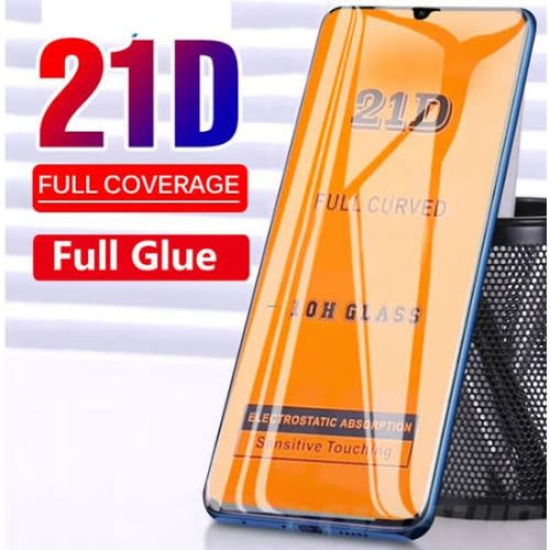 21d Tempered Glass Screen Protector For Infinix S5- Black