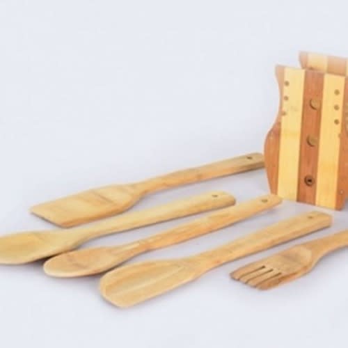 Set Of Wooden Spoons - 5 Pieces