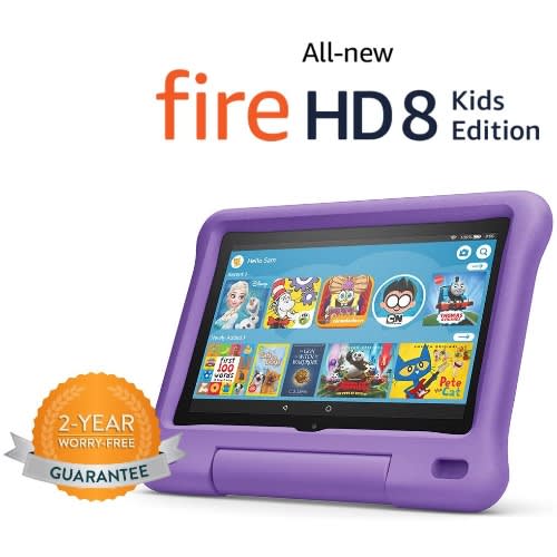 Fire Kids Edition 8 10th Generation (2020) 32GB ROM - 2GB RAM - Purple Pouch