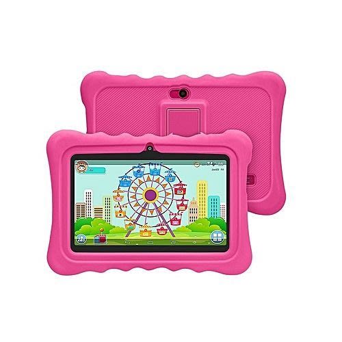 Android 6.1 Educational Tablet For Kids - Pre-installed App, Games, Rhymes-  Pink Pouch