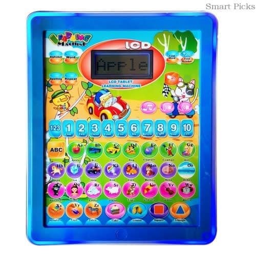 Kids' Learning Toy Pad With Lcd Display, Music & Led Light