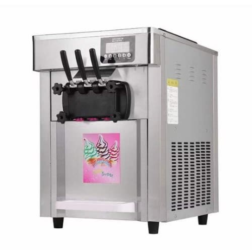 Ice Cream Machine - With 3 Flavour Dispenser