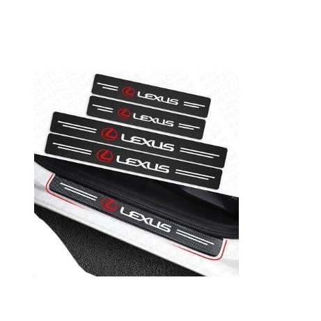 4 Pieces Lexus Door Step Plate Sill Anti Scratch Sticker Protector Universal Fit