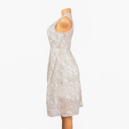 Women Gown - White & Black