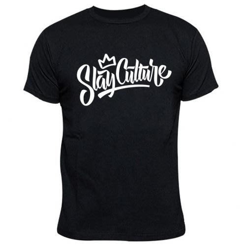Slay Culture Print Tshirt -black