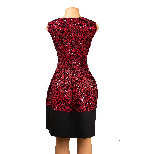Women Gown - Red & Black