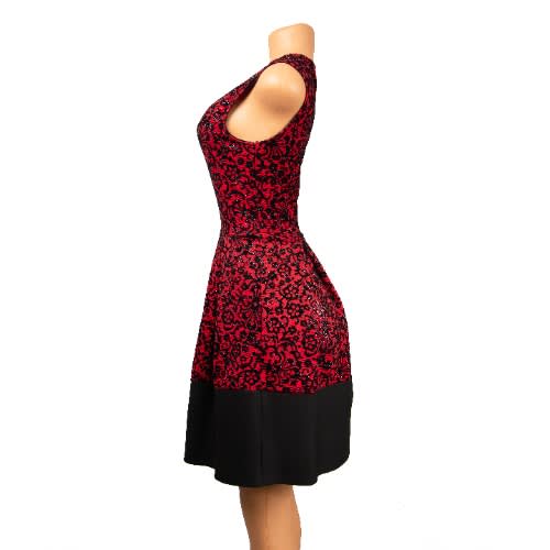 Women Gown - Red & Black