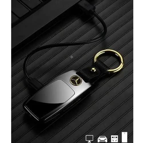 Key Holder With Usb Charging Port And Lighter For Benz
