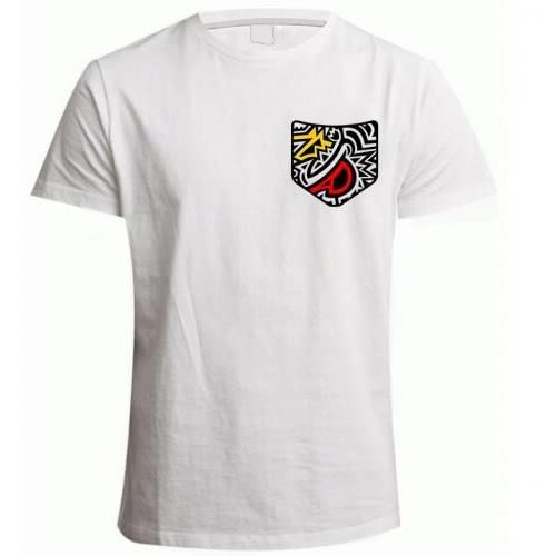 Classic Pattern Print Tshirt - White