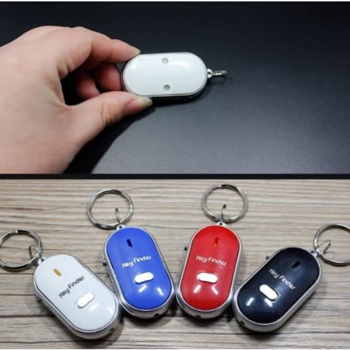 Whistle Key Finder With Led - 4 Pieces
