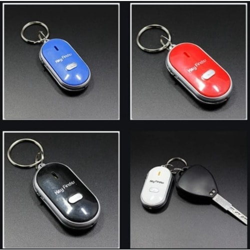Whistle Key Finder With Led - 4 Pieces