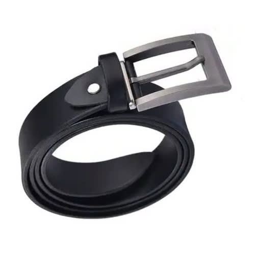 Mens Leather Belt - Black - 10''