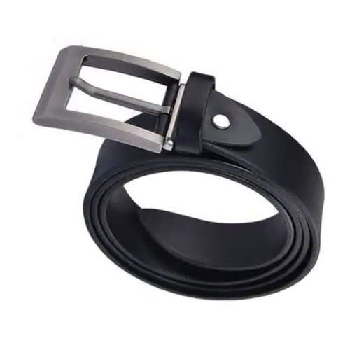 Mens Leather Belt - Black - 10''