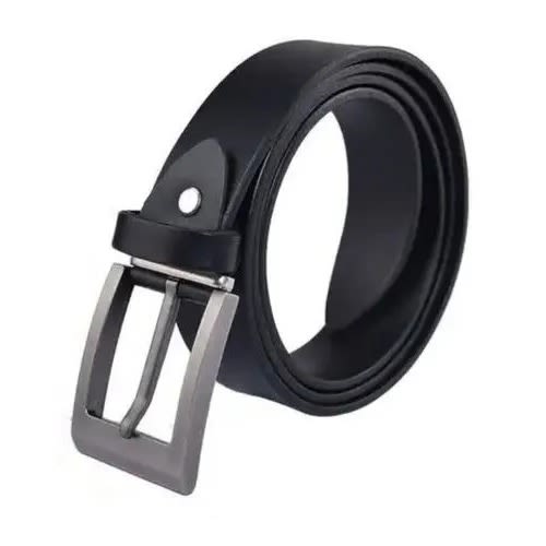 Mens Leather Belt - Black - 10''