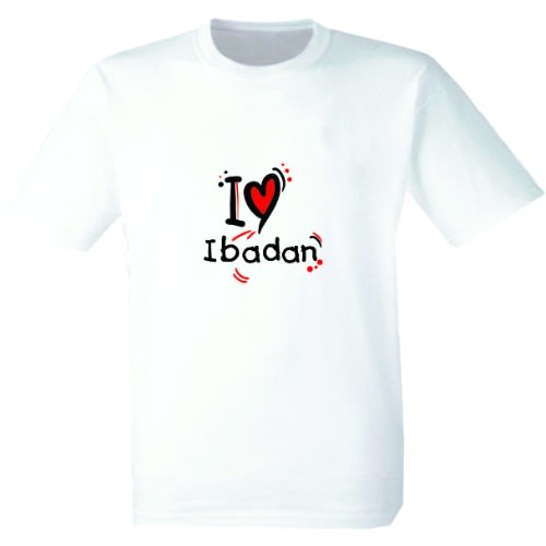 I Love Ibadan Custom Branded T-shirt
