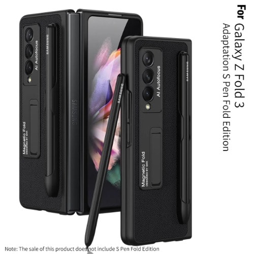 Galaxy Z  Fold 3 Case With  Kickstand And Pen Holder