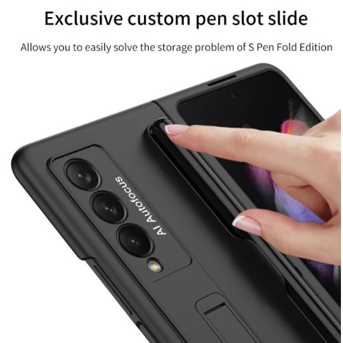 Galaxy Z  Fold 3 Case With  Kickstand And Pen Holder