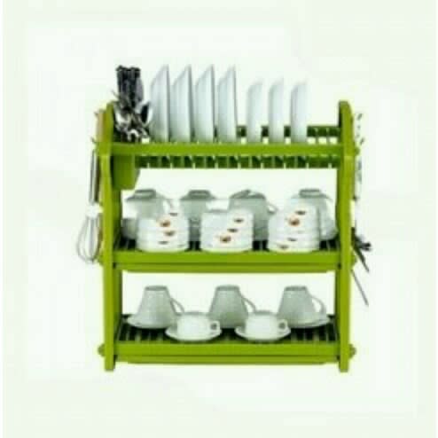 Plastic Plate Rack - 3 Tier