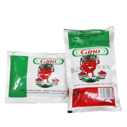 Gino Tomato Paste 65g X 50 Sachets - 1 Carton