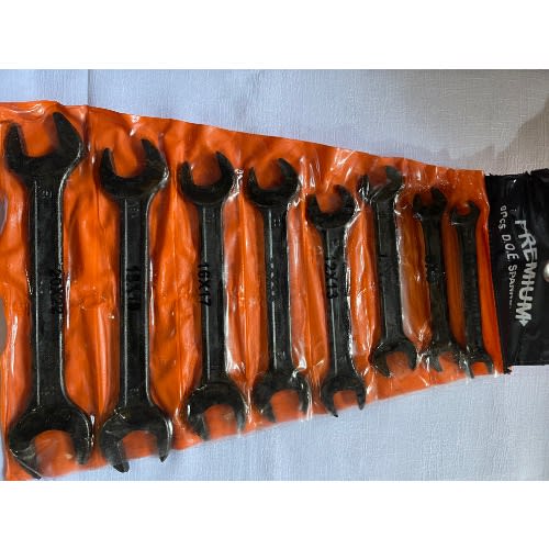 8pcs Black Spanner Set