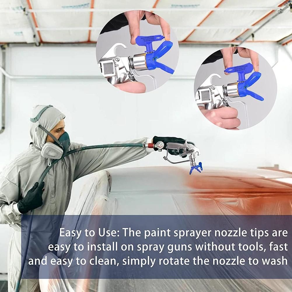 Airless Paint Nozzles Set,Reversible Spray Tips Airless