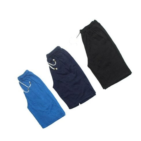 Men's 3-in-1 Plain Shorts - Black, Royal And Navy Blue