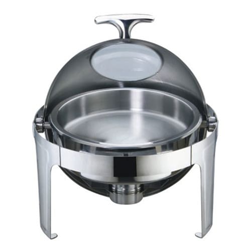 Oval Roll Top Chafing Dish With Window - 49 x 46.5 x 36cm