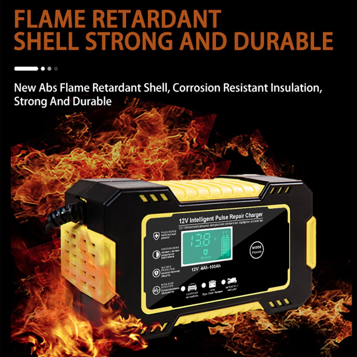 Car Battery Charger,12V 6A Smart Automatic Battery Charger
