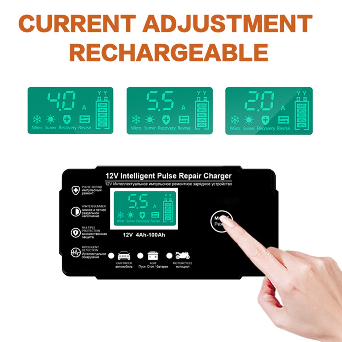 Car Battery Charger,12V 6A Smart Automatic Battery Charger