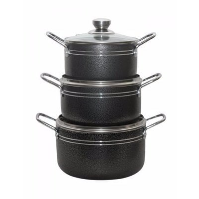Non-Stick Pots Set - 3 Pcs