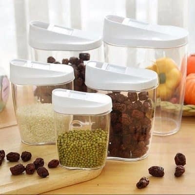 5 Piece Plastic Cereal Containers